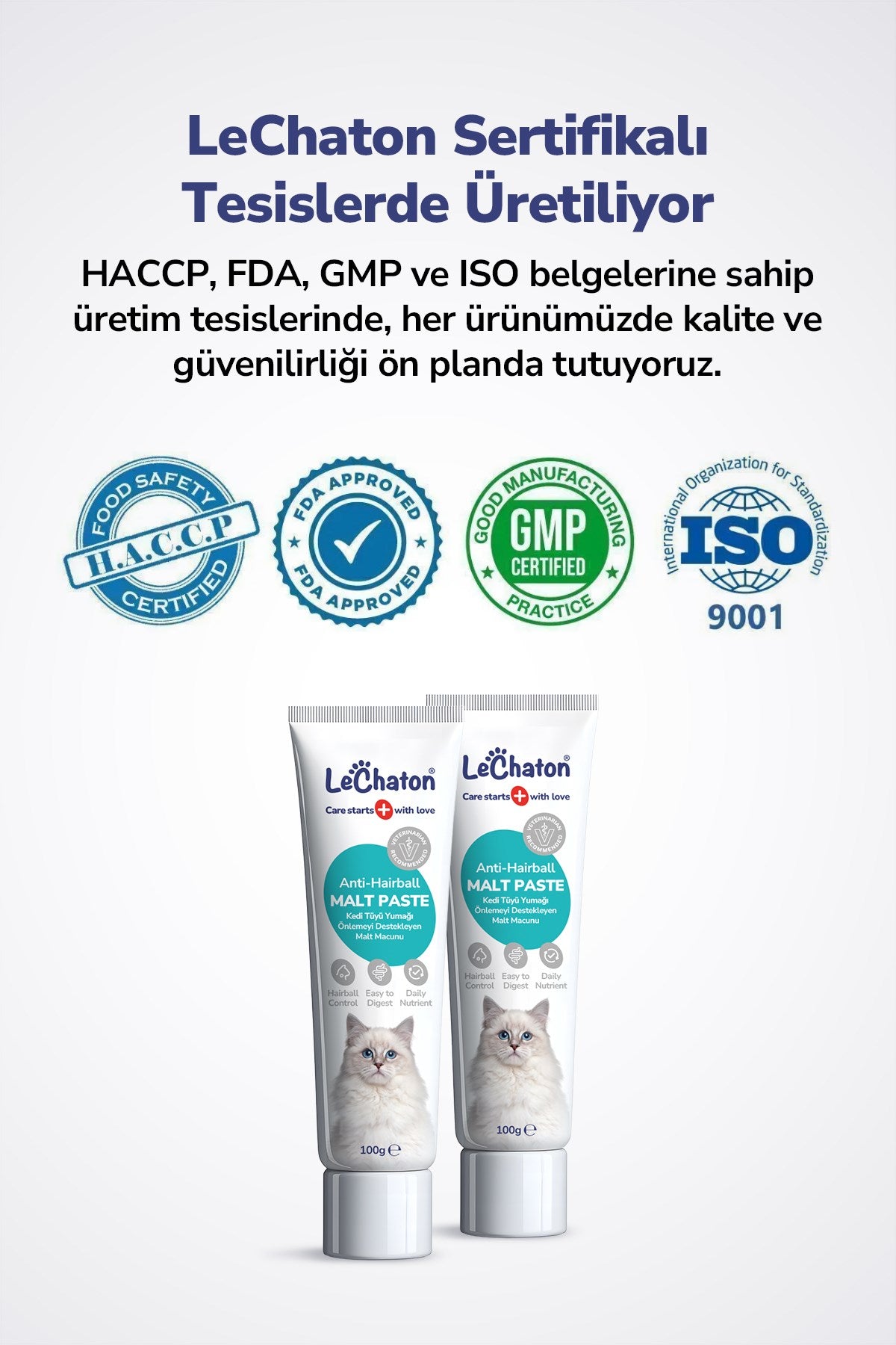 2x Malt paste - Kedi Tüy Yumağı Önleyici Malt Kedi Tüyü Döküm Dökülmesi Önleyici Engelleyici Kedi Maltı Macunu 100gr