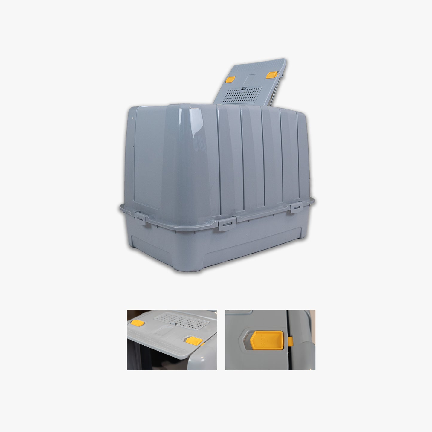 Jumbo Dev Büyük Boy Kapalı Kedi Tuvaleti, Filtreli ve Kürek Hediyeli, 67,5x47x51 cm - VN11095