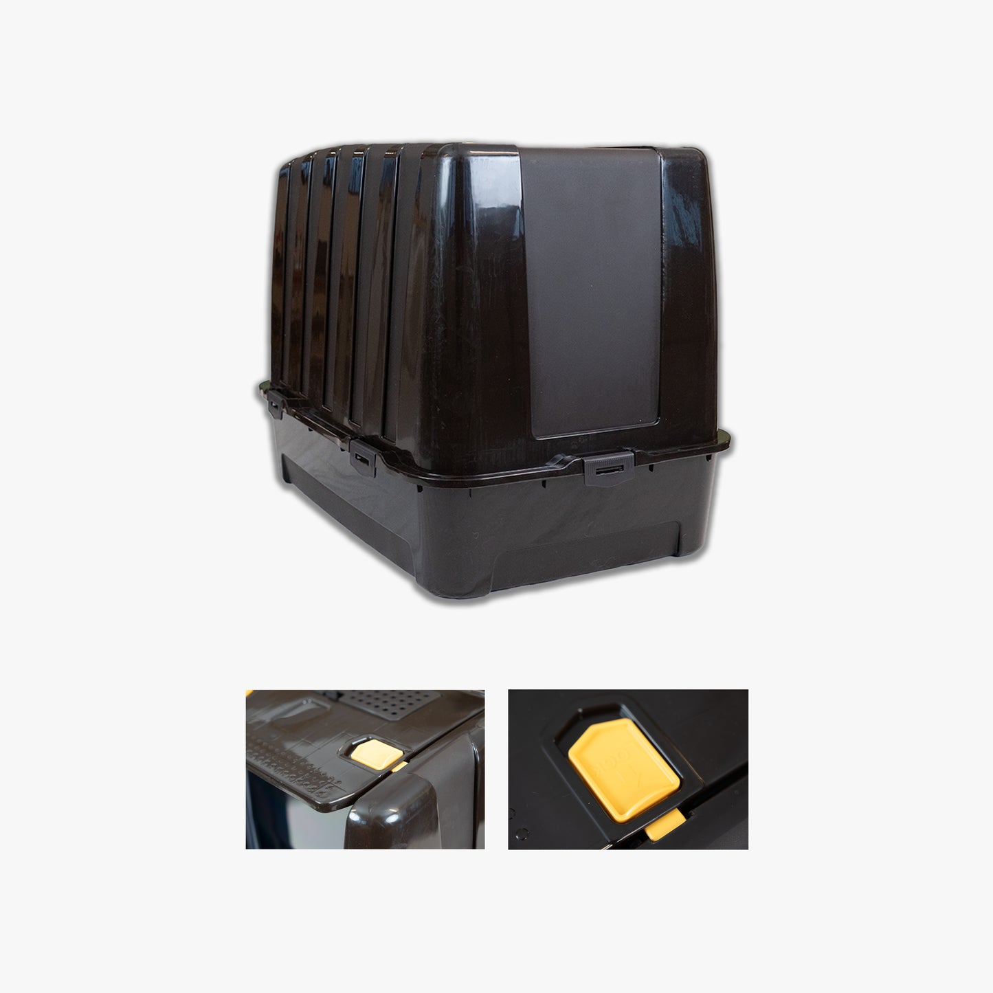 Jumbo Dev Büyük Boy Kapalı Kedi Tuvaleti, Filtreli ve Kürek Hediyeli, 67,5x47x51 cm - VN11095