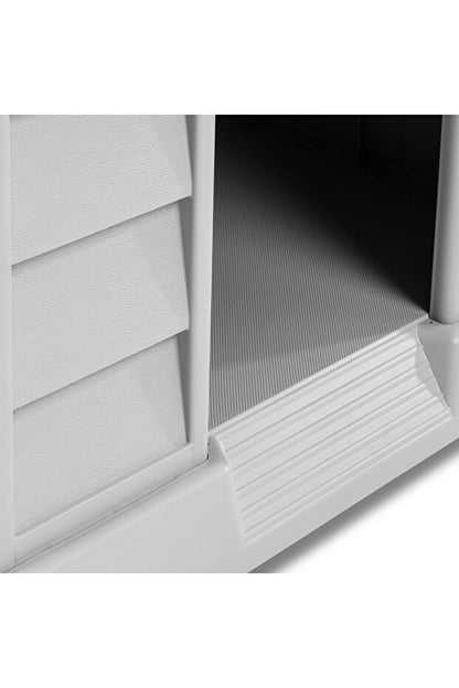 Flex XXL Boy Plastik Köpek Kulübesi – Suya Dayanıklı Dış Mekan Köpek Evi 95x98x102 cm