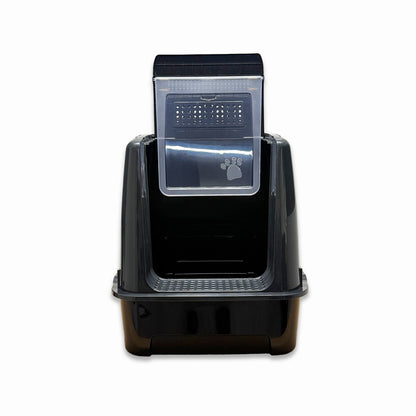 Jumbo Dev Büyük Boy Kapalı Kedi Tuvaleti, Filtreli ve Kürek Hediyeli, 67,5x47x51 cm - VN11095