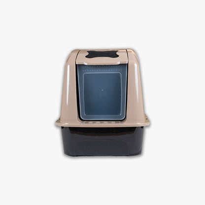 XXL Büyük Boy Kapalı Kedi Tuvaleti, Filtreli ve Kürek Hediyeli, 59x41,5x47,5 cm - VN11097