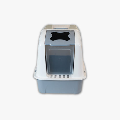 XXL Büyük Boy Kapalı Kedi Tuvaleti, Filtreli ve Kürek Hediyeli, 59x41,5x47,5 cm - VN11097