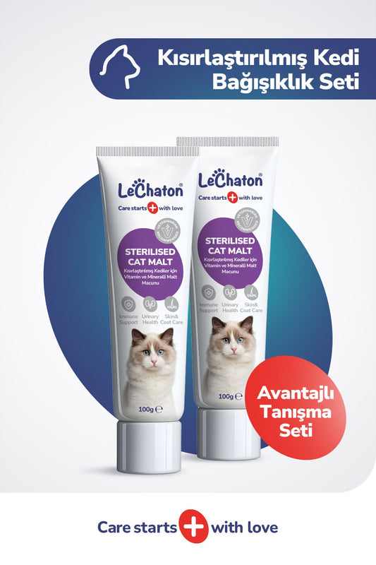 2x Sterilised Malt - Kısırlaştırılmış Kedilere Özel Multivitaminli Malt Macun - Sterile Kısır Kedi Maltı 100 Gr