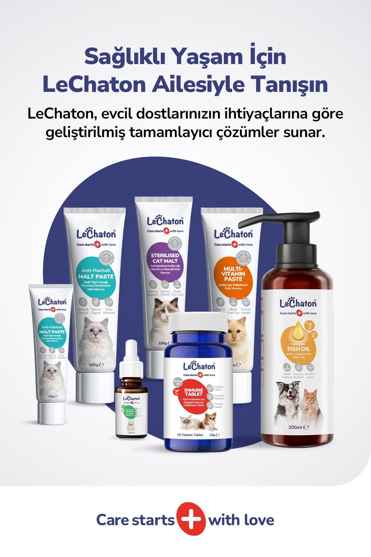 Fish Oil - Kedi Ve Köpekler Için Balık Yağı 200ml Omega 3 ve 6 Takviyesi Tüy ve Cilt Sağlığı Destekleyici