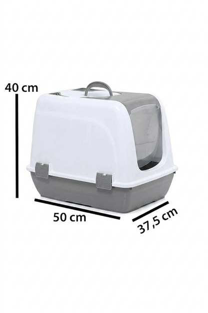 Flex Elekli Kedi Tuvaleti, 50x37,5x40 cm, XL boy, Kum küreği hediyeli