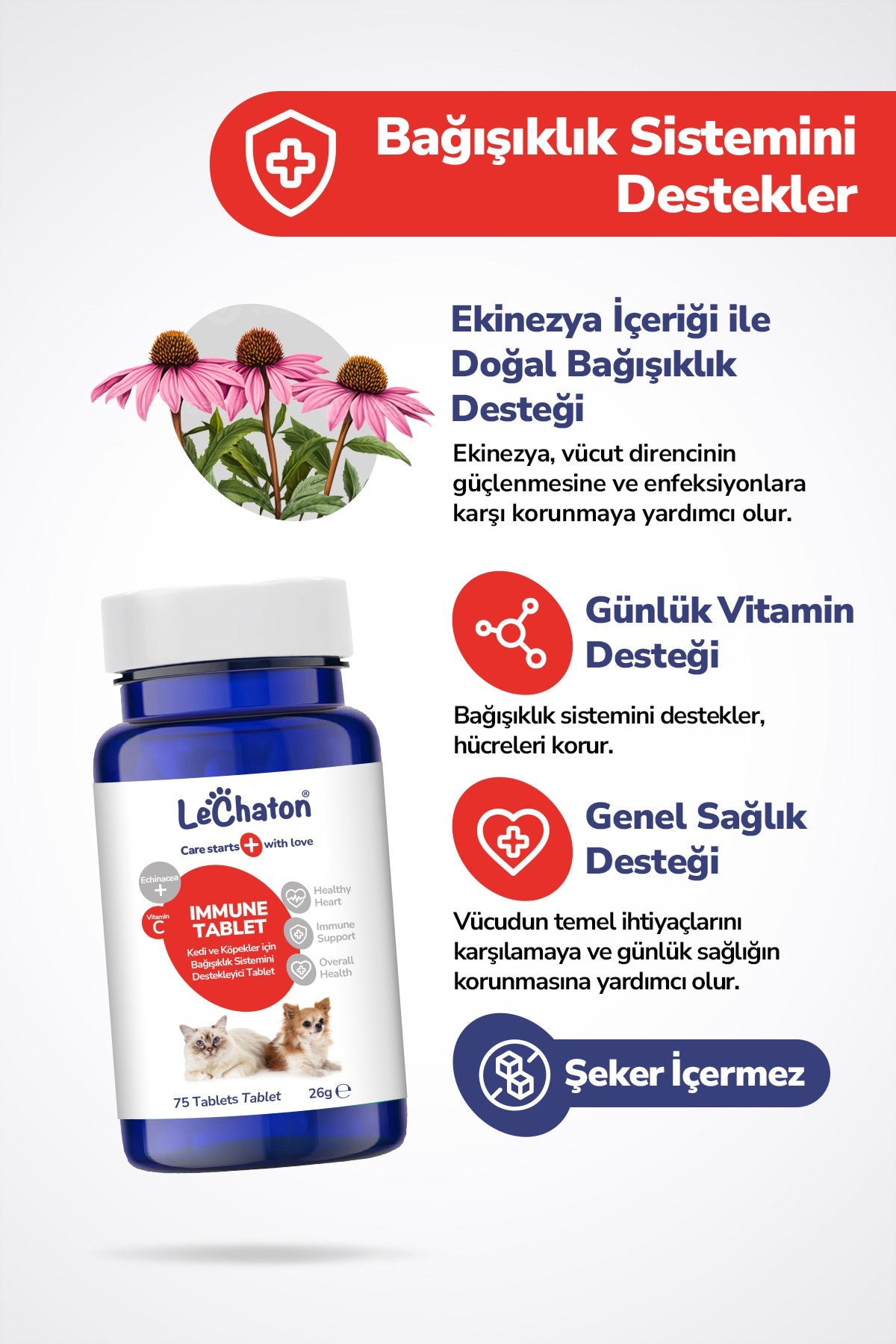 Kedi Köpek Bağışıklık Sistemi ve Tüy Sağlığı Destekleyici Set - Immune Tablet - Multivitaminli Plus+B Damla - Fish Oil Balık Yağı