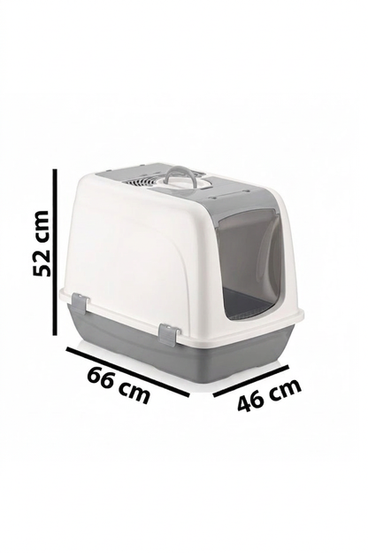 Flex Jumbo Boy Kedi Tuvaleti, 46x66x52 cm, Filtreli ve Kum Küreği Hediyeli - VN11102
