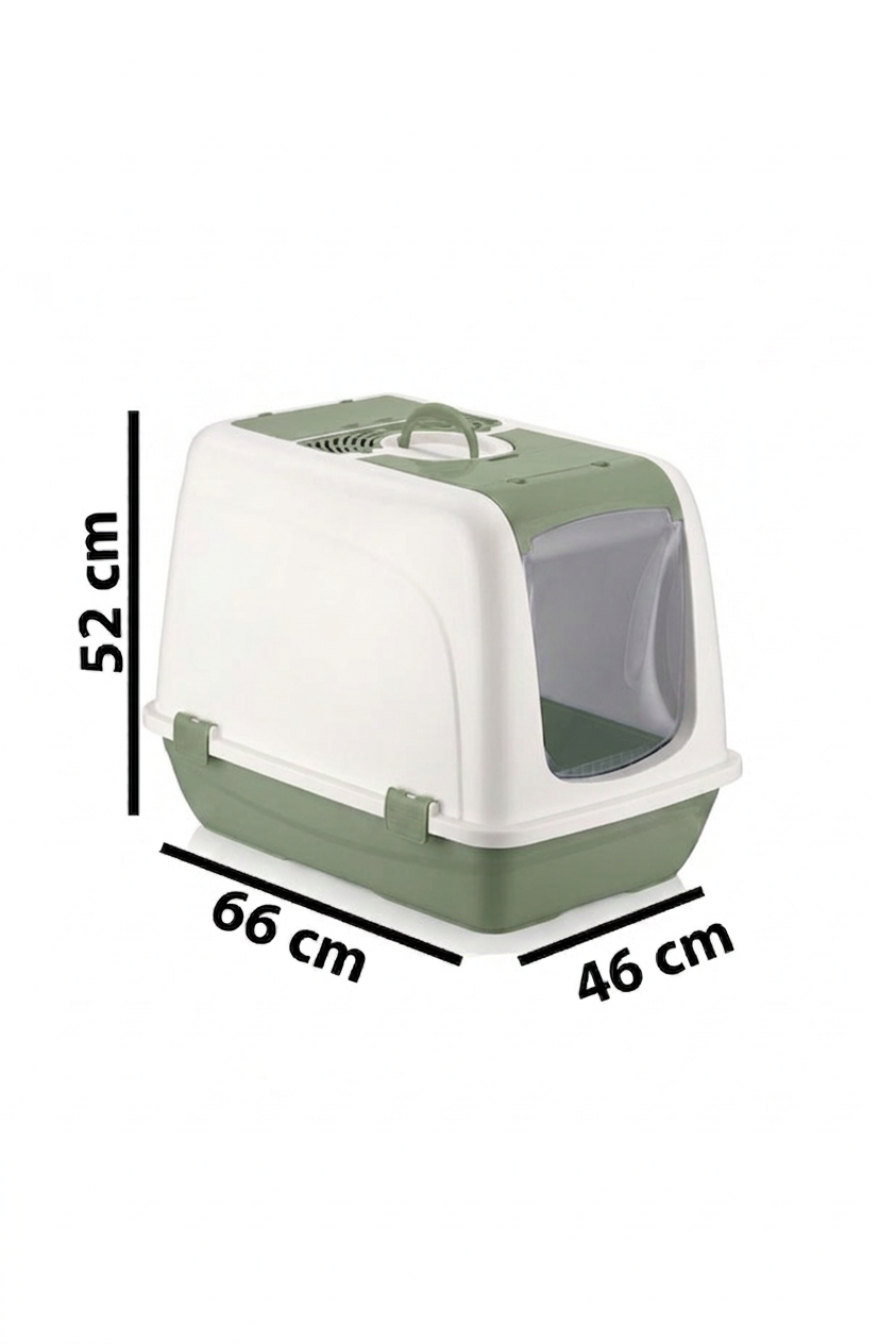 Flex Jumbo Boy Kedi Tuvaleti, 46x66x52 cm, Filtreli ve Kum Küreği Hediyeli - VN11102