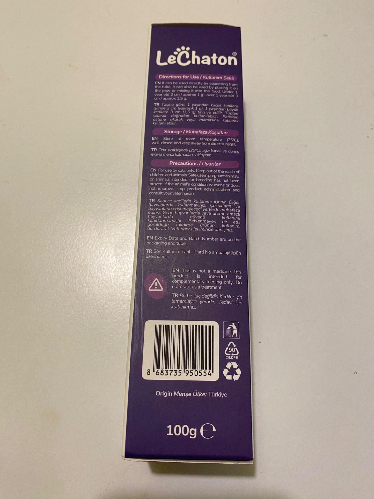 2x Sterilised Malt - Kısırlaştırılmış Kedilere Özel Multivitaminli Malt Macun - Sterile Kısır Kedi Maltı 100 Gr