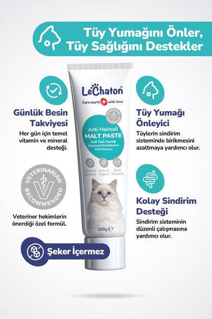 Süper Set - Kediler için Bağışıklık Tüy Deri ve Sindirim Seti (Malt paste-Multi paste-Damla-Balık yağı-Tablet)